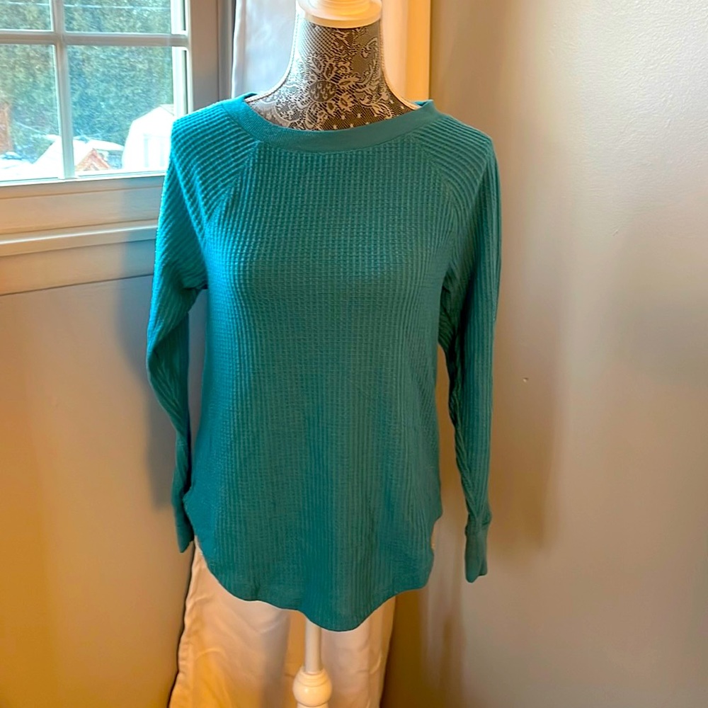 Waffle long sleeve top